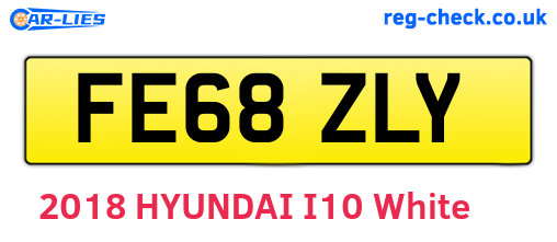 FE68ZLY are the vehicle registration plates.