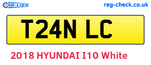 T24NLC are the vehicle registration plates.