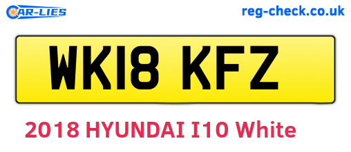 WK18KFZ are the vehicle registration plates.