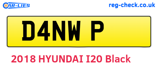 D4NWP are the vehicle registration plates.