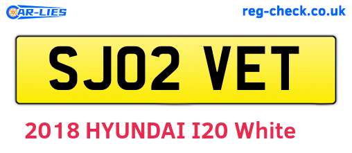 SJ02VET are the vehicle registration plates.
