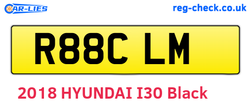 R88CLM are the vehicle registration plates.