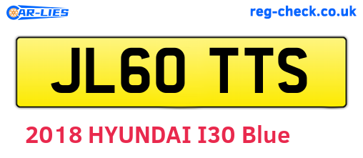 JL60TTS are the vehicle registration plates.