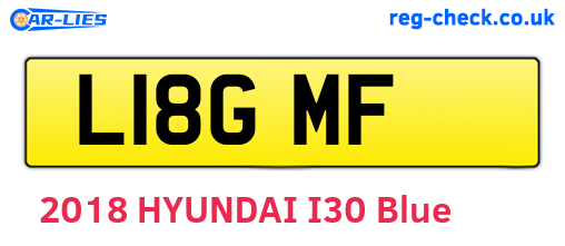 L18GMF are the vehicle registration plates.