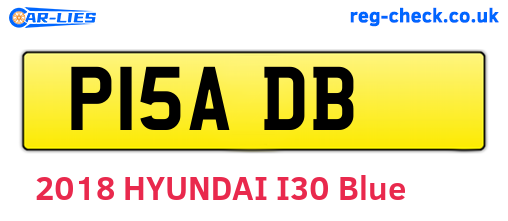 P15ADB are the vehicle registration plates.