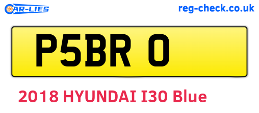 P5BRO are the vehicle registration plates.