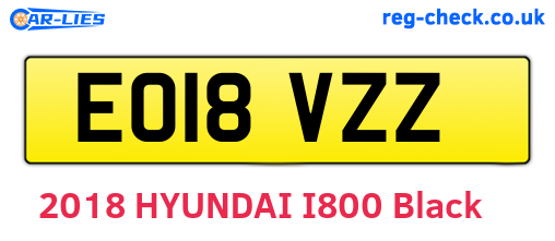 EO18VZZ are the vehicle registration plates.