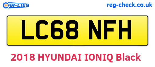 LC68NFH are the vehicle registration plates.