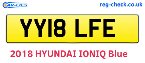 YY18LFE are the vehicle registration plates.