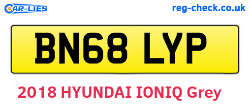 BN68LYP are the vehicle registration plates.
