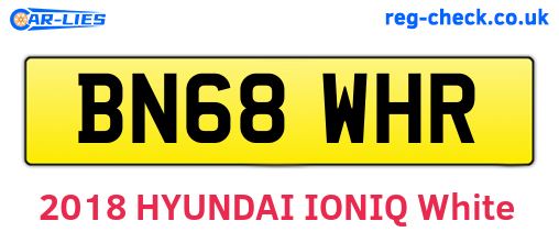 BN68WHR are the vehicle registration plates.