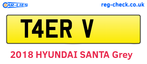 T4ERV are the vehicle registration plates.