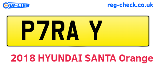 P7RAY are the vehicle registration plates.