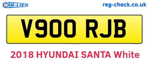 V900RJB are the vehicle registration plates.