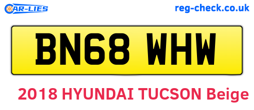 BN68WHW are the vehicle registration plates.