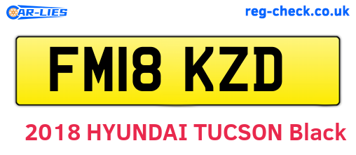 FM18KZD are the vehicle registration plates.
