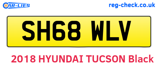 SH68WLV are the vehicle registration plates.