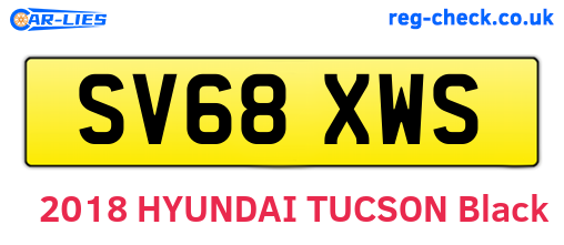 SV68XWS are the vehicle registration plates.