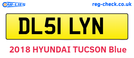 DL51LYN are the vehicle registration plates.