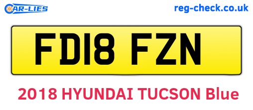 FD18FZN are the vehicle registration plates.