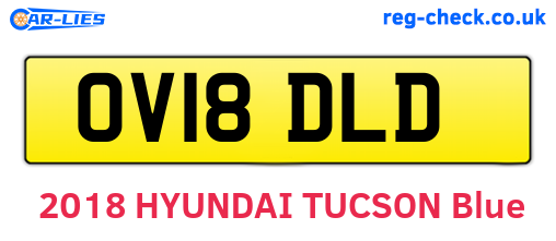 OV18DLD are the vehicle registration plates.