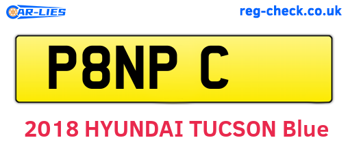 P8NPC are the vehicle registration plates.