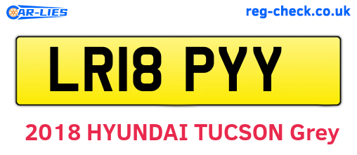 LR18PYY are the vehicle registration plates.