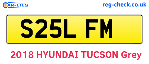 S25LFM are the vehicle registration plates.