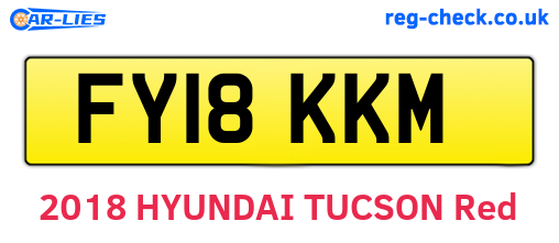 FY18KKM are the vehicle registration plates.