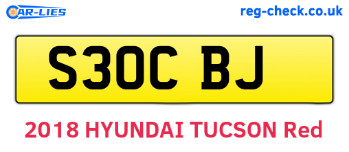 S30CBJ are the vehicle registration plates.