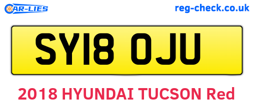 SY18OJU are the vehicle registration plates.