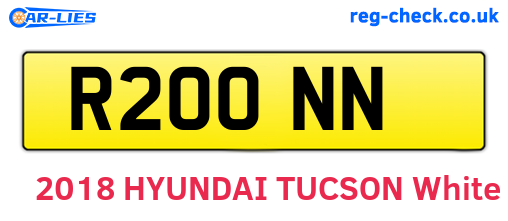 R20ONN are the vehicle registration plates.