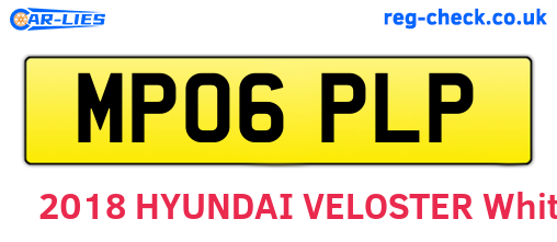 MP06PLP are the vehicle registration plates.