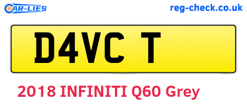 D4VCT are the vehicle registration plates.