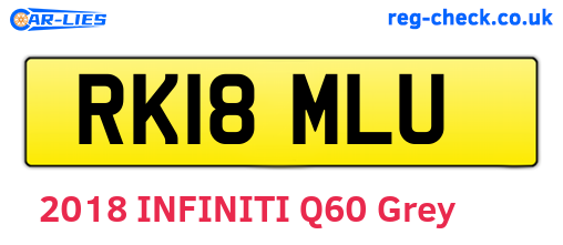 RK18MLU are the vehicle registration plates.