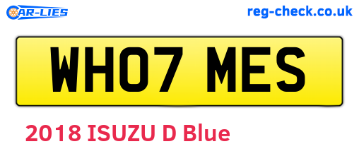 WH07MES are the vehicle registration plates.