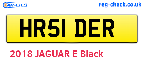 HR51DER are the vehicle registration plates.
