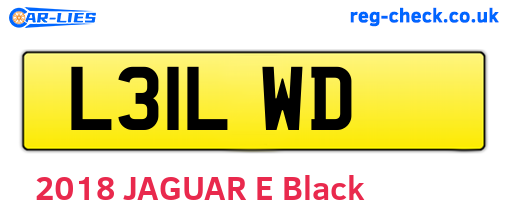 L31LWD are the vehicle registration plates.