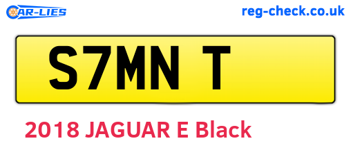 S7MNT are the vehicle registration plates.