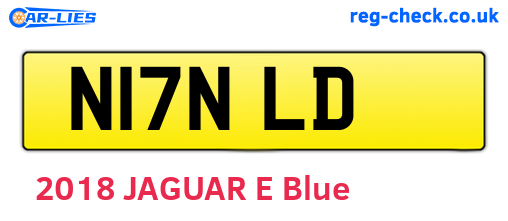 N17NLD are the vehicle registration plates.
