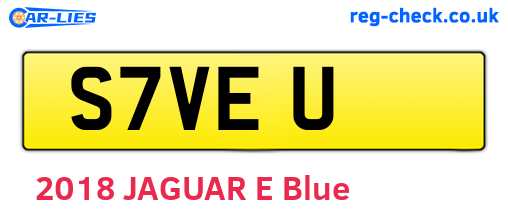 S7VEU are the vehicle registration plates.