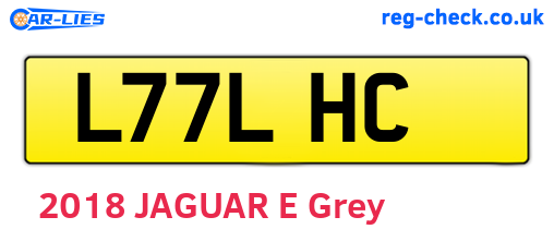 L77LHC are the vehicle registration plates.