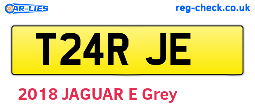 T24RJE are the vehicle registration plates.