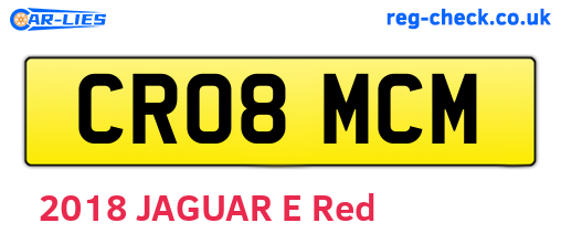 CR08MCM are the vehicle registration plates.