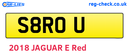 S8ROU are the vehicle registration plates.