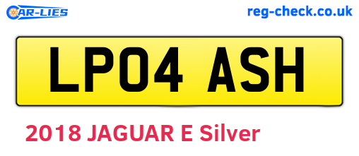 LP04ASH are the vehicle registration plates.