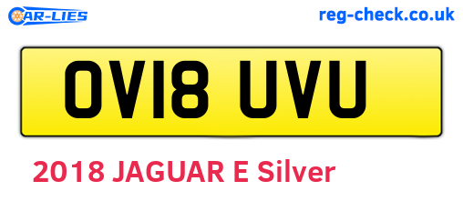 OV18UVU are the vehicle registration plates.