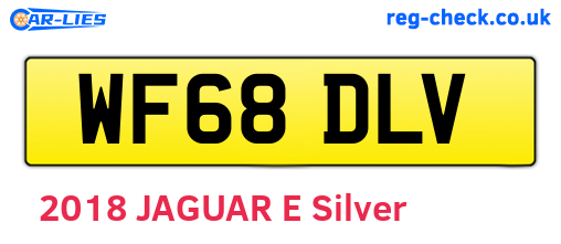 WF68DLV are the vehicle registration plates.