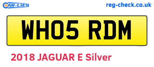 WH05RDM are the vehicle registration plates.