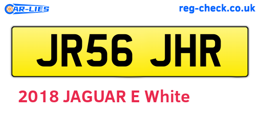 JR56JHR are the vehicle registration plates.